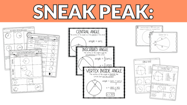 Circles Unit (Geometry Unit 7) - Image 4