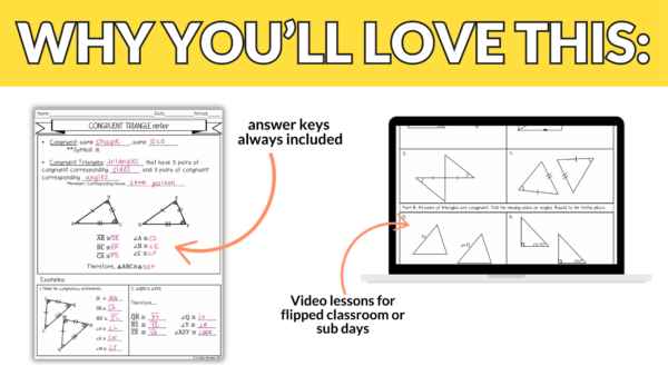Congruent & Similar Triangles Unit (Geometry Unit 4) - Image 5