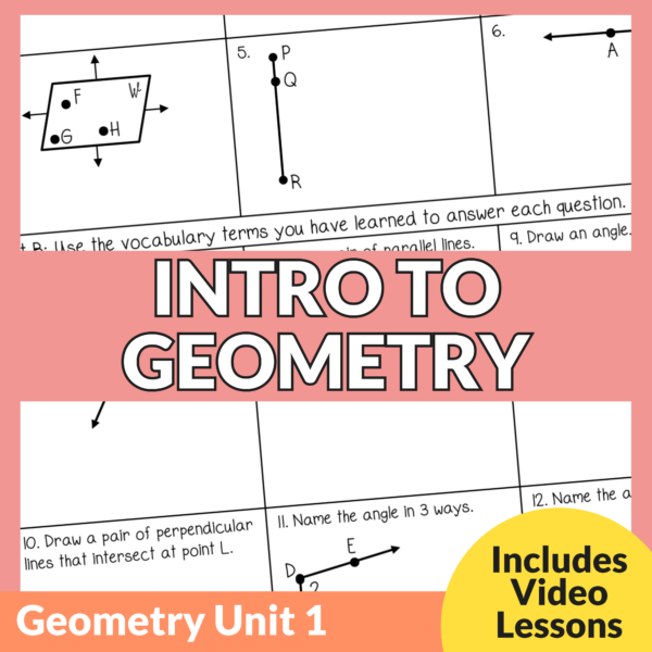 Intro to Geometry Unit (Geometry Unit 1)