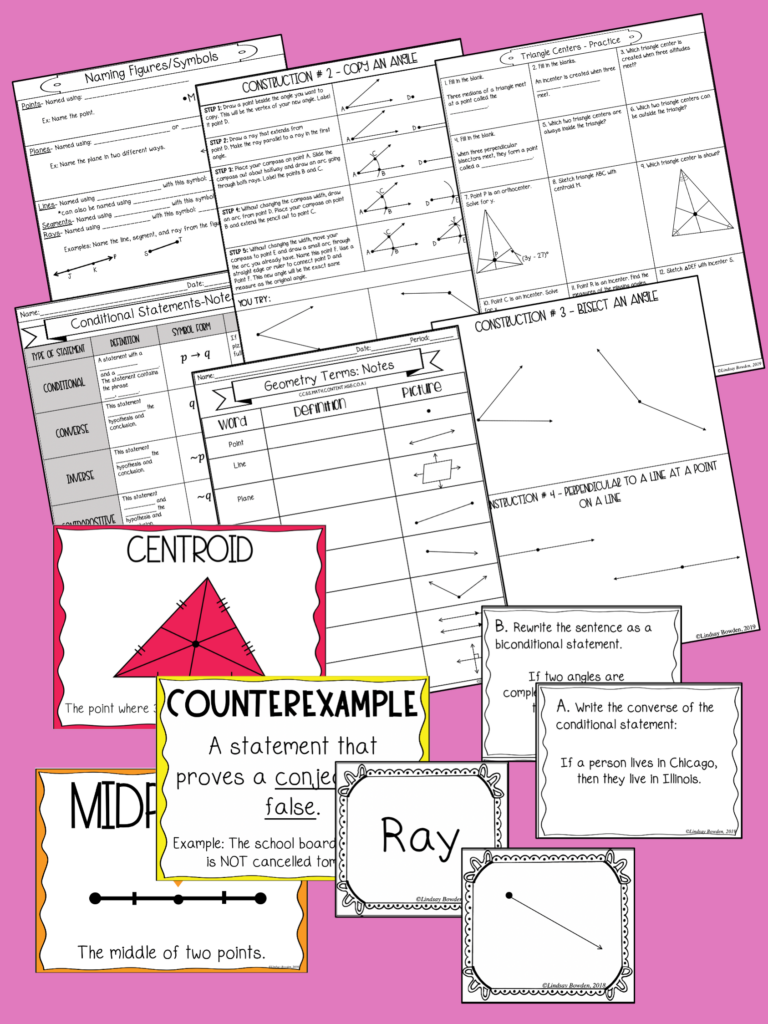 geometry unit 1 lesson 2 homework