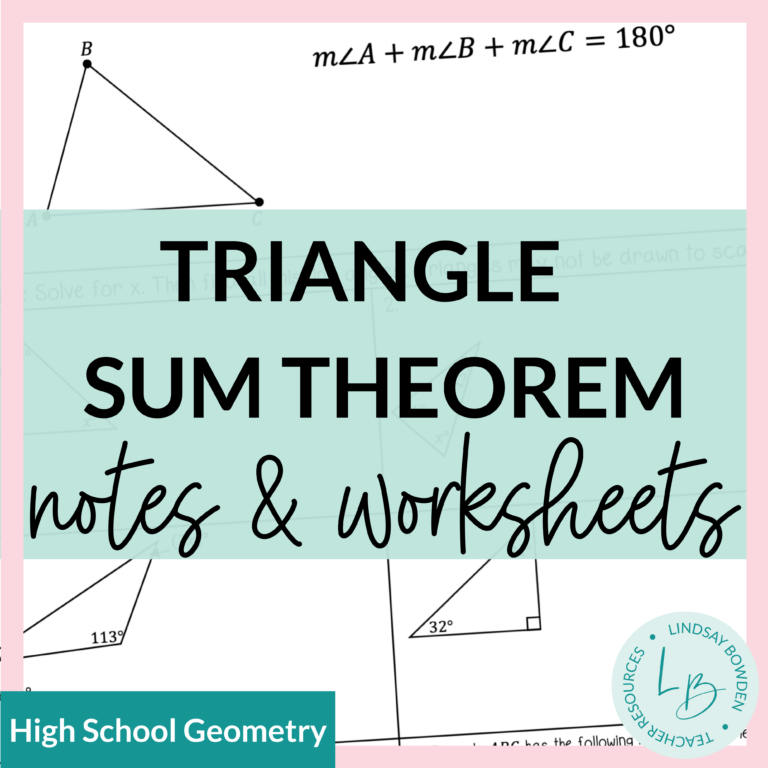 Right Triangle Trigonometry Notes And Worksheets Lindsay Bowden 3136