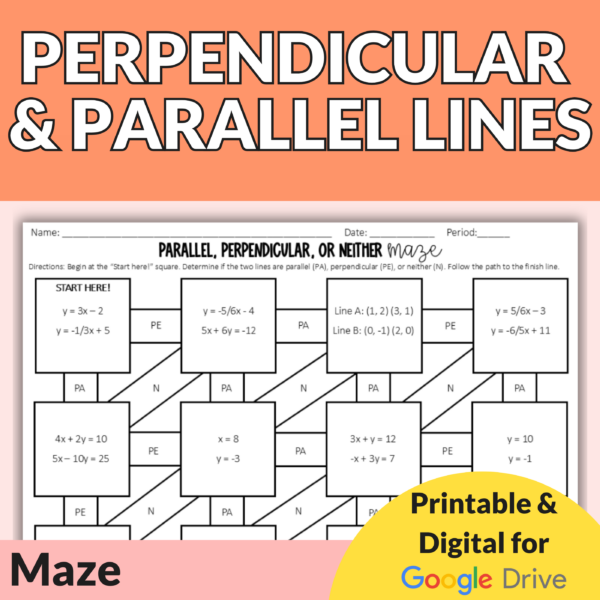 Parallel, Perpendicular, or Neither Maze