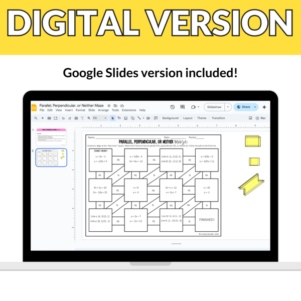 Parallel, Perpendicular, or Neither Maze - Image 3