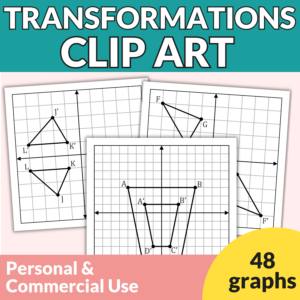 Geometric Transformations Graphs Clip Art | Personal & Commercial Use