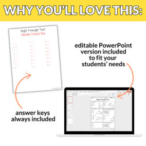Right Triangle Trigonometry Editable Test & Study Guide for 9th-12th ...