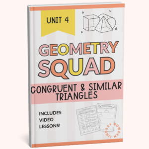 Congruent and Similar Triangles Workbook for High School Geometry