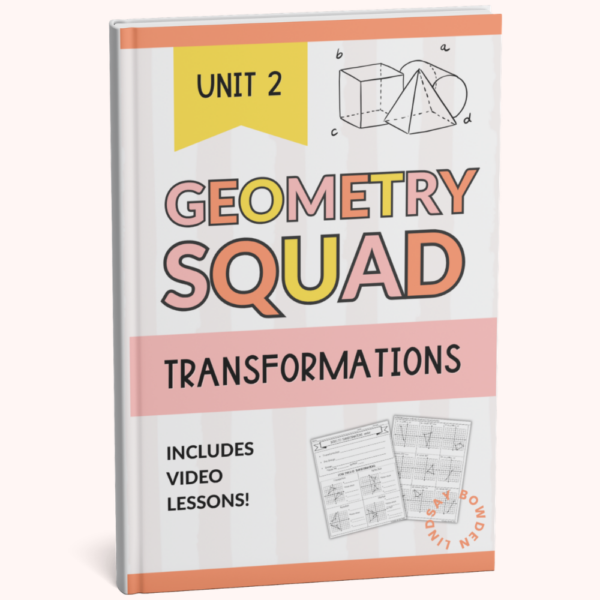 Geometry Transformations Workbook: Translations, Reflections, Rotations ...