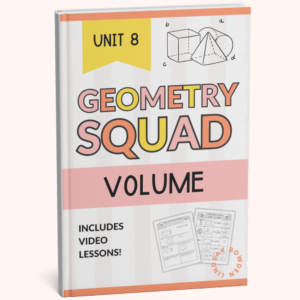 Volume Workbook for High School Geometry